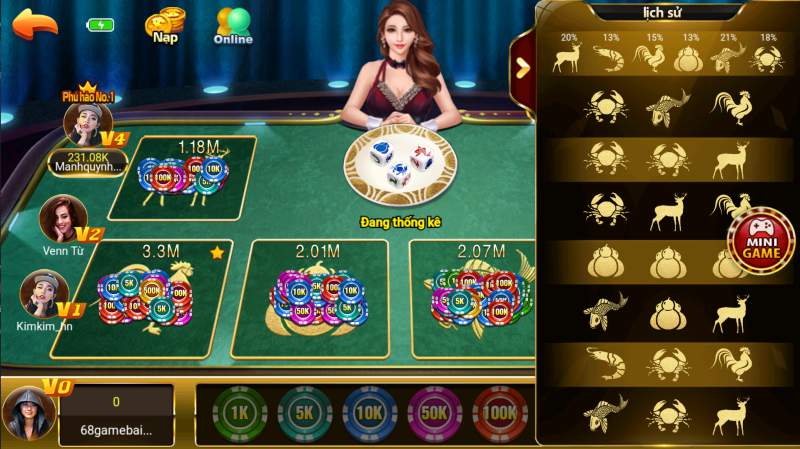 Cách tính xác suất bầu cua tôm cá cực chuẩn dành cho tân thủ 3 Hãy chú ý tỷ lệ các con vật để giành chiến thắng