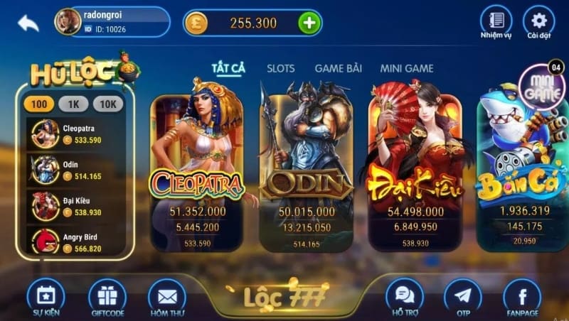 Loc777 bet - Cổng game đổi thưởng uy tín Châu Á hiện nay 2 Game slot tại Loc777 bet