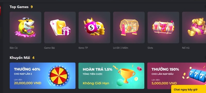 Luci Vin - Đẳng Cấp Thiên Đường Cá Cược Uy Tín Hấp Dẫn 4 Những trò chơi có mặt tại Luci vin