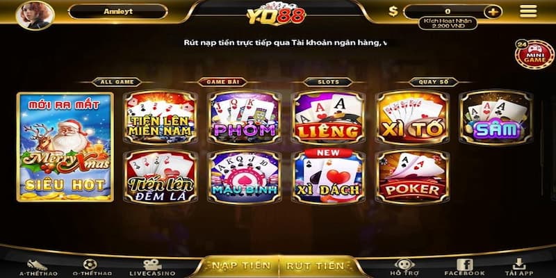 Yo88 net - Game bài đổi thưởng uy tín nhất năm 2024 3 Kho game bài dành cho người chơi tại yo88 net