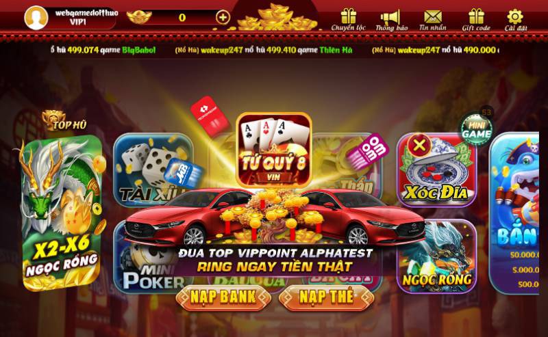 Cách nạp tiền Tuquy8 Vin để chơi game