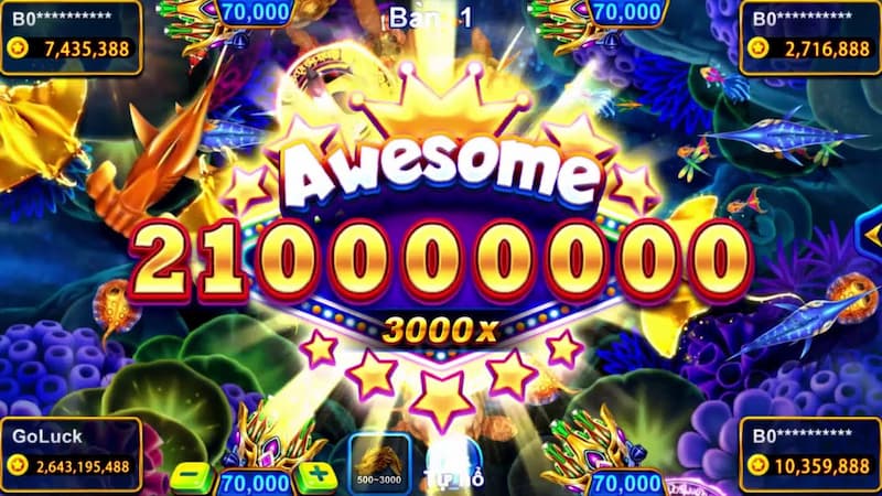 Giao diện tại goluck99 game được thiết kế nổi bật