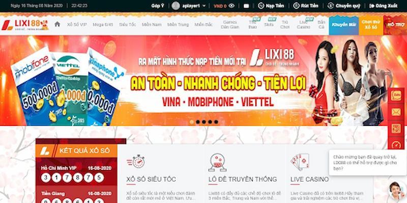 Một số ưu điểm của Lixi88 online