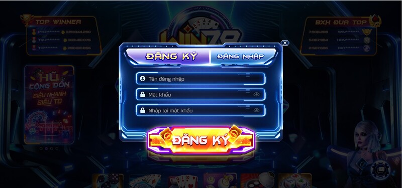 Hướng dẫn chi tiết cách đăng ký Win79