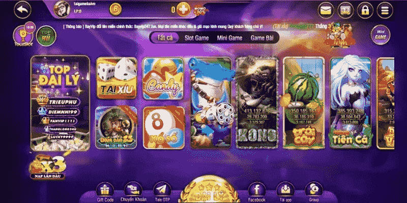 Những trò chơi nổi bật nhất được ưa chuộng tại Bayvip247