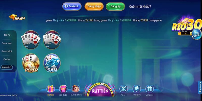  Rio66 anh em sẽ không thể bỏ qua sảnh game bài uy tín nơi đây mang lại