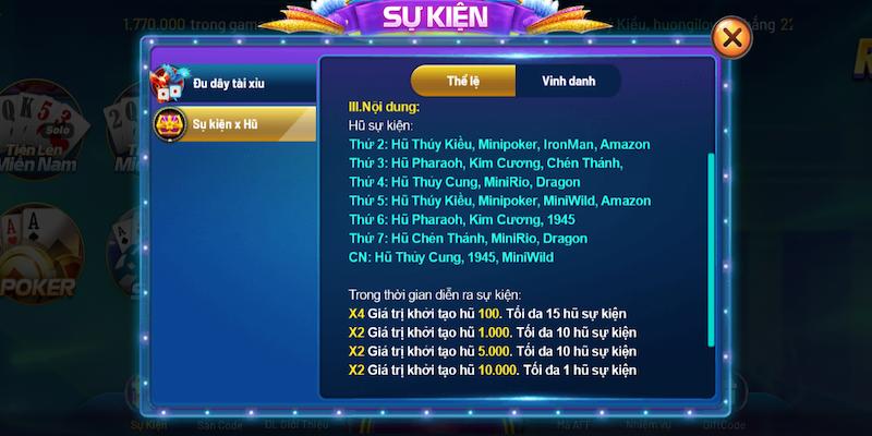 Tổng hợp các khuyến mãi của cổng game Rio66