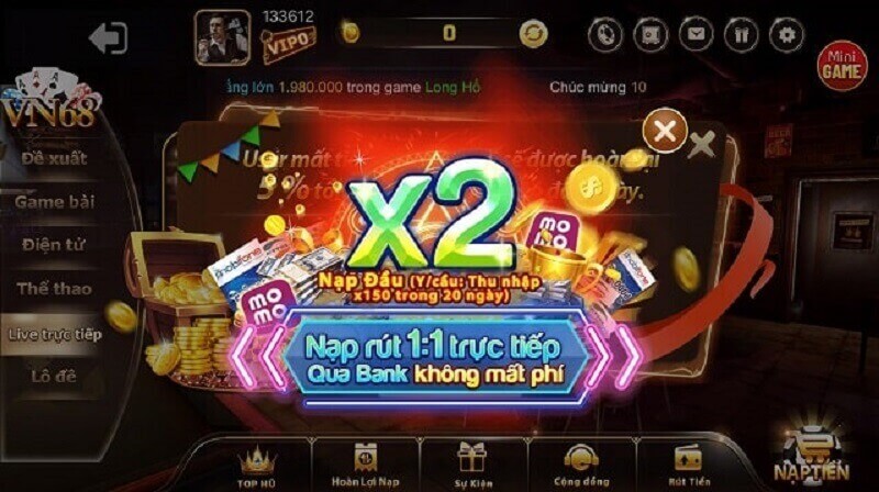 Vn68 Club - Cổng game nổ hũ đổi thưởng bá chủ thiên hạ 6 Vn68 Club an toàn, hợp pháp và uy tín số 1