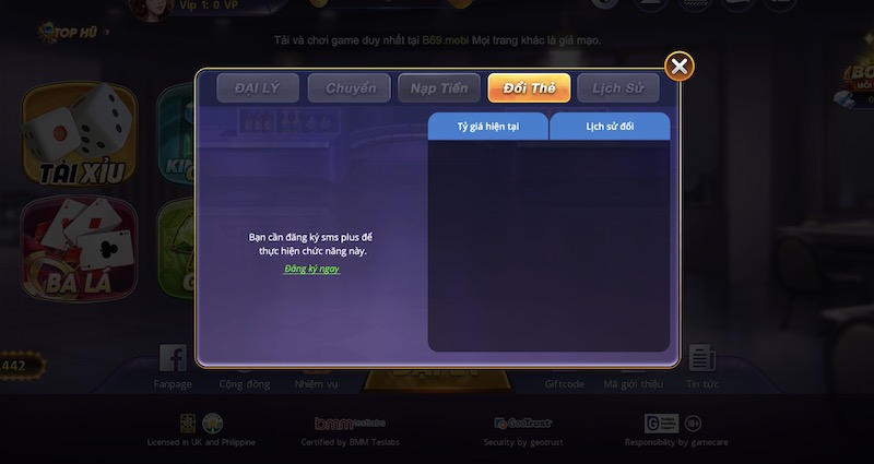 Hướng dẫn các bước rút tiền từ B69