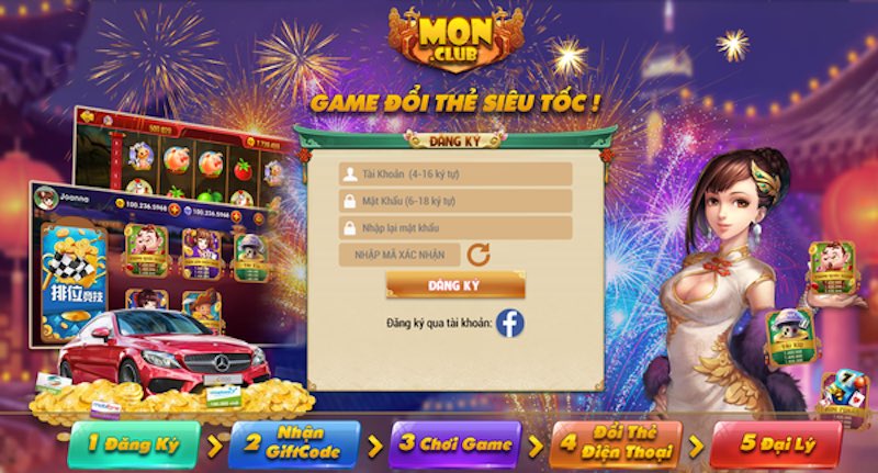 Mon Club - Cổng game nổ hũ đổi thưởng hấp dẫn nhất năm 2024 4 Hướng dẫn đăng ký tài khoản Mon Club