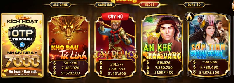 Rongxanh - Thoải mái đổi thưởng với loạt khuyến mãi hấp dẫn 3 Slot game cực thú vị tại Rongxanh