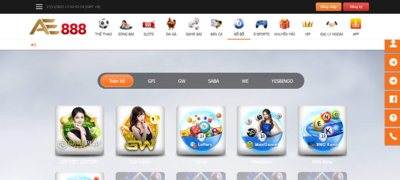 AE888 - Trải nghiệm cá cược chất lượng không giới hạn 3 Sảnh chơi xổ số xanh chín - Nạp rút 1:1